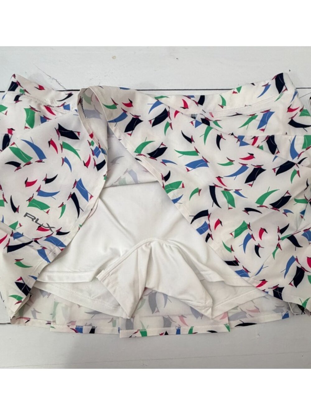 NWT RLX Ralph Lauren Sailboat Print Golf Skort Women XL Water Repellent - Picture 4 of 16